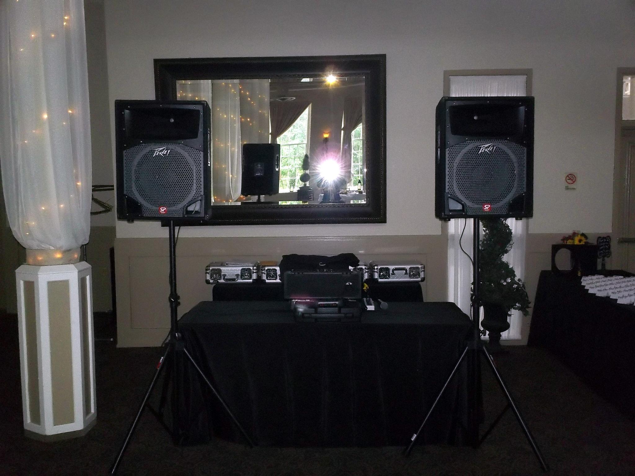 DJ Set Up at Reception, Professional DJ Services, Baltimore, MD